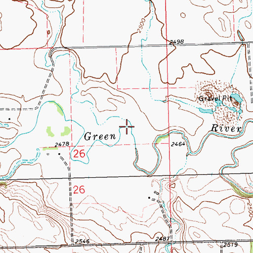 Topographic Map of Spring Creek, ND
