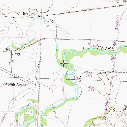 Topographic Map of Spring Creek, ND
