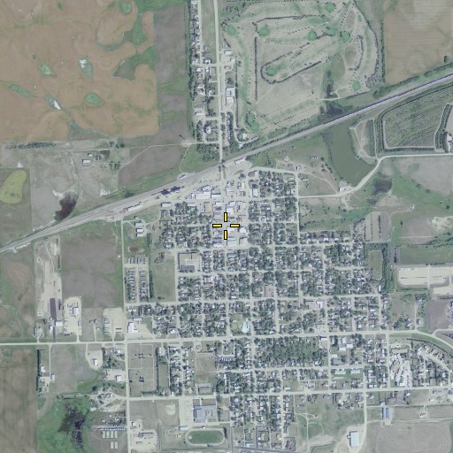 Aerial/Satellite Image of Stanley, ND