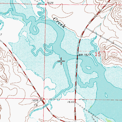 Topographic Map of Stone Man Creek, ND
