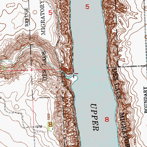 Topographic Map of Stony Creek, ND