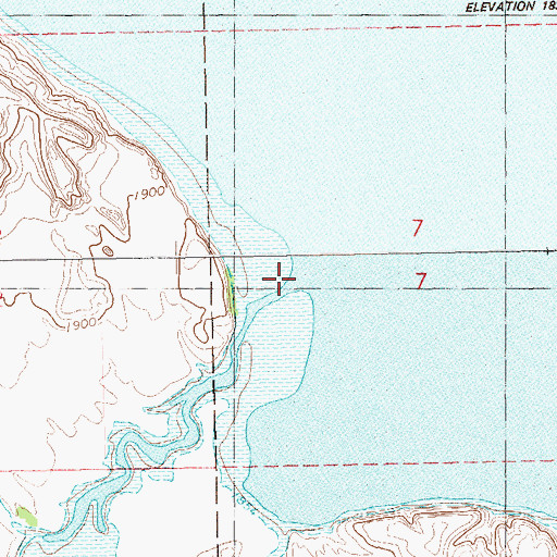 Topographic Map of Timber Creek, ND