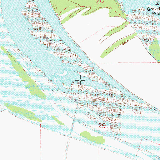 Topographic Map of Lake Trenton, ND