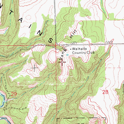 Topographic Map of Vang Hill, ND