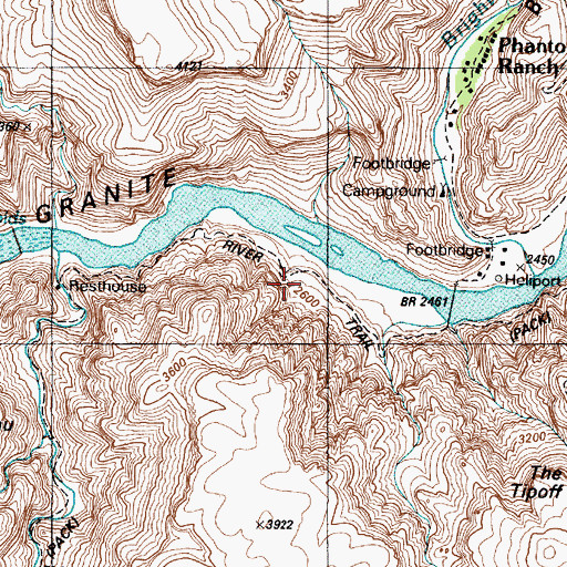 Topographic Map of River Trail, AZ