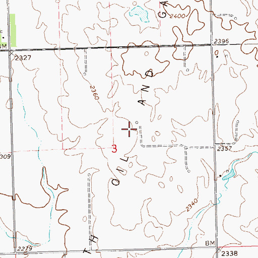 Topographic Map of White Earth Oil and Gas Field, ND