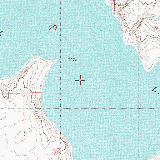 Topographic Map of White Lake, ND