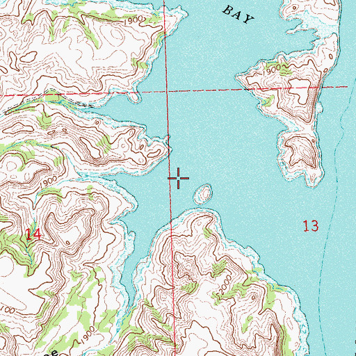 Topographic Map of Whitebody Coulee, ND