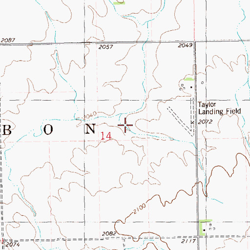 Topographic Map of Taylor Field (historical), ND