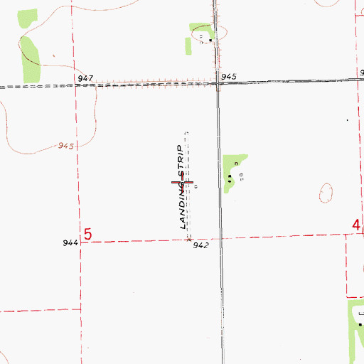 Topographic Map of Turner Field (historical), ND