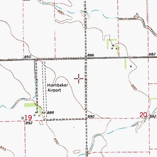 Topographic Map of Backoo Field (historical), ND