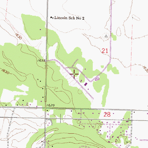 Topographic Map of Missouri Valley Spraying Private Airfield (historical), ND