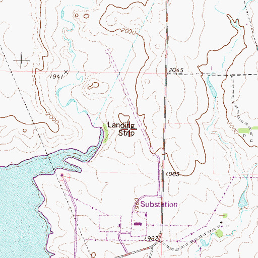 Topographic Map of Minnkota Field (historical), ND