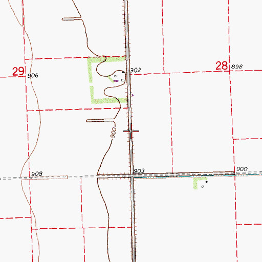 Topographic Map of Woitzel Field (historical), ND