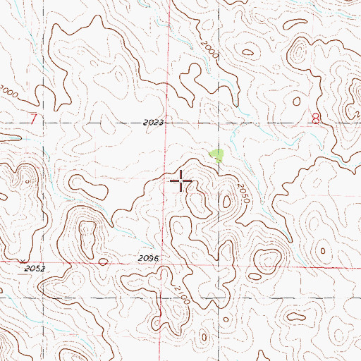 Topographic Map of KQDY-FM (Bismarck), ND