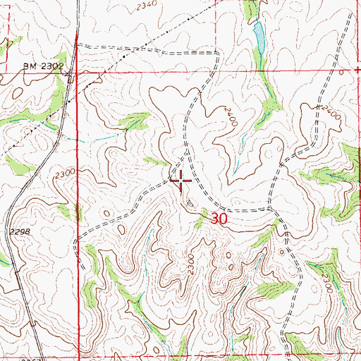 Topographic Map of KYYZ-FM (Williston), ND