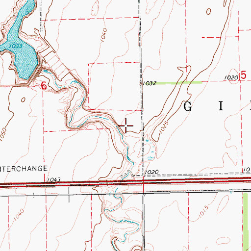 Topographic Map of Swan Buffalo Number 5 Dam, ND