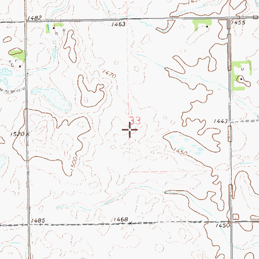 Topographic Map of North Branch Forest River Number 5 Dam, ND