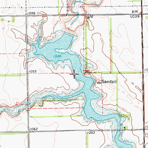 Topographic Map of Swan Buffalo Number 8 Dam, ND