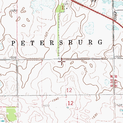 Topographic Map of Senator Young Dam, ND