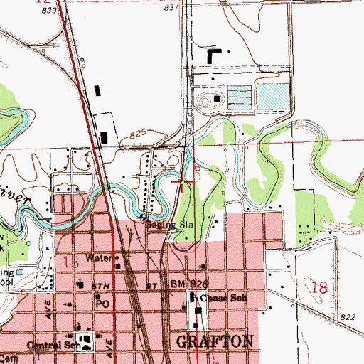 Topographic Map of Vigness Dam, ND