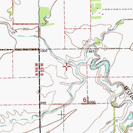 Topographic Map of Willow Creek-Park River Dam Number 1, ND