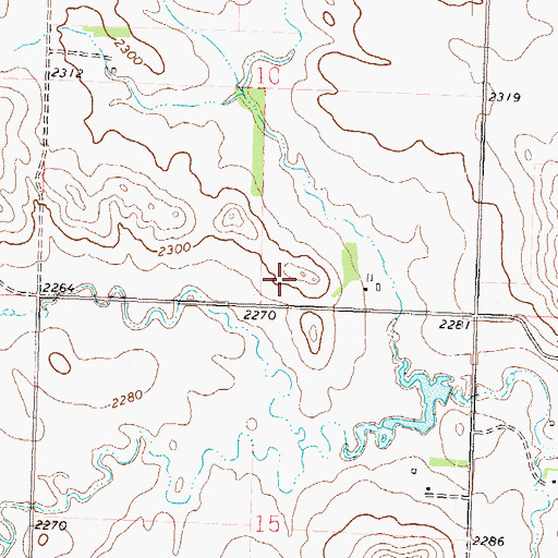 Topographic Map of Howard Dam, ND