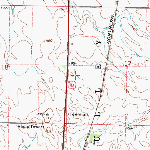 Topographic Map of Temvik Dam, ND