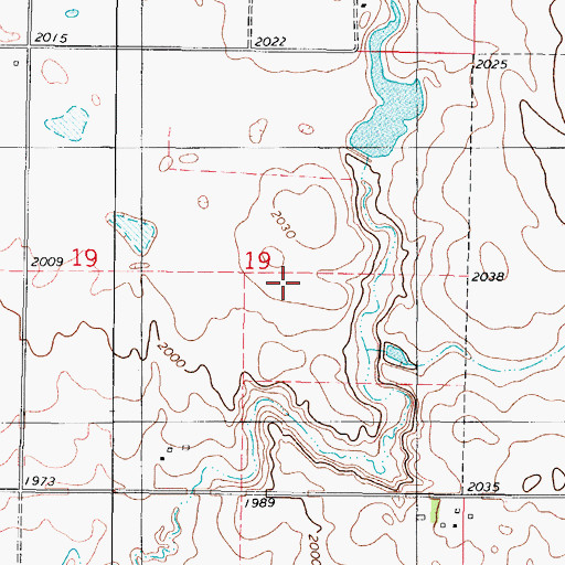 Topographic Map of Jund Dam, ND