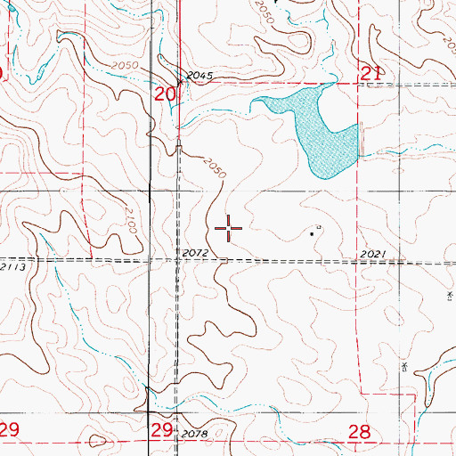 Topographic Map of Hildebrand Dam, ND