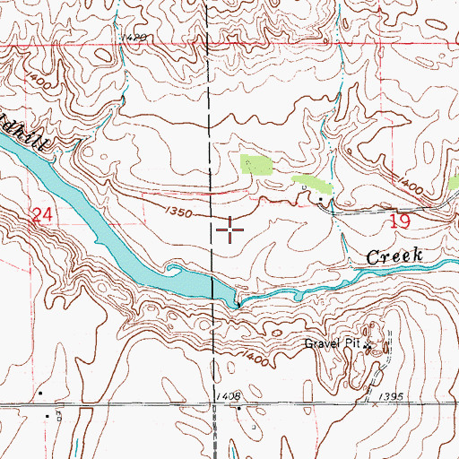 Topographic Map of Berger Dam, ND