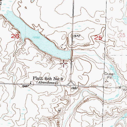 Topographic Map of Hager Dam, ND