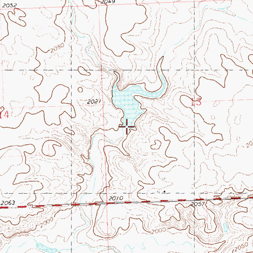 Topographic Map of Paulson Dam, ND