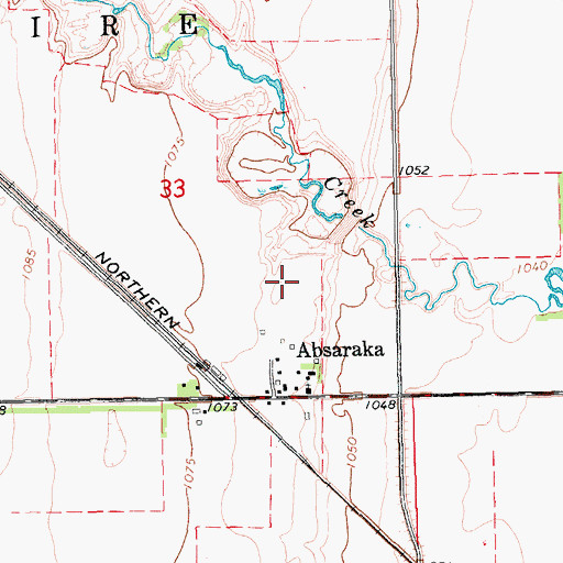 Topographic Map of Swan Buffalo 12 Dam, ND