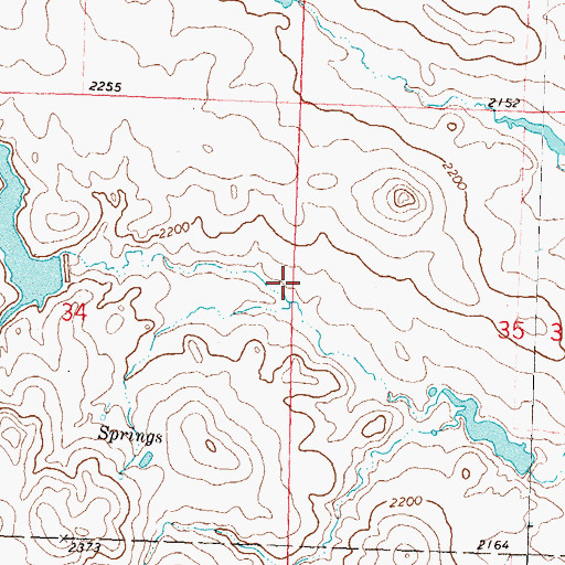 Topographic Map of CC Braun Dam, ND
