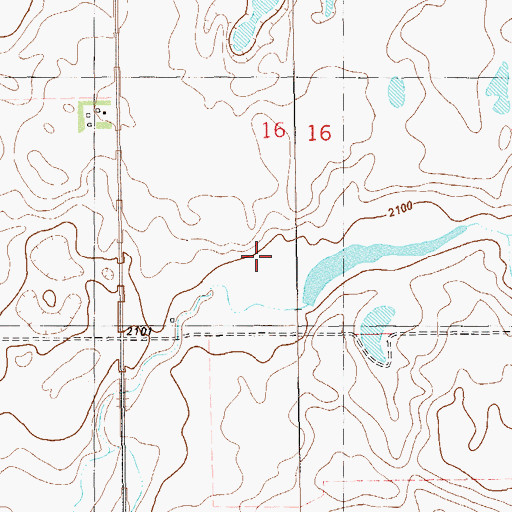 Topographic Map of Fertile Valley Dam, ND
