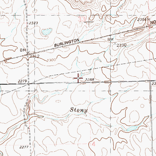 Topographic Map of Olson Dam, ND