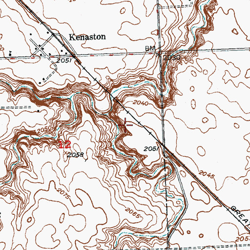 Topographic Map of Nelson-Landers Dam, ND