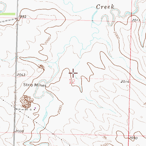 Topographic Map of Square Butte Number 4 Dam, ND