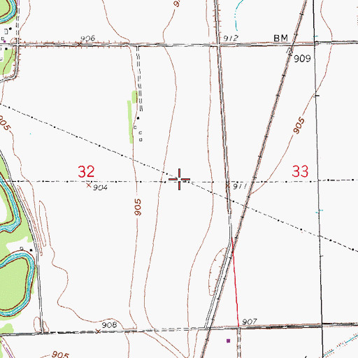 Topographic Map of Sheyenne River Diversion Dam, ND