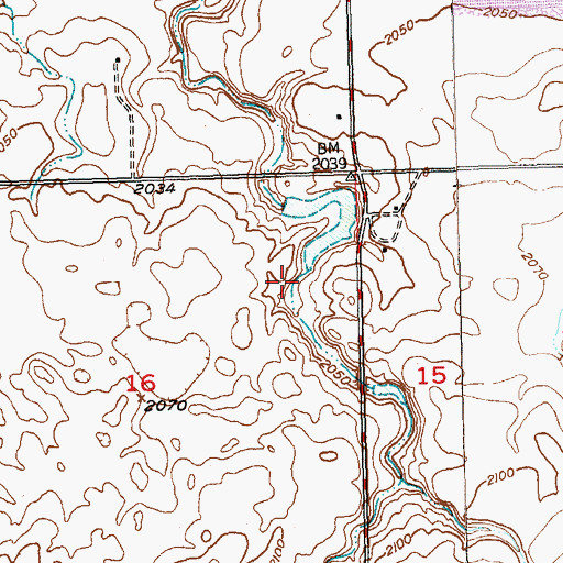Topographic Map of Noonan Park Dam, ND