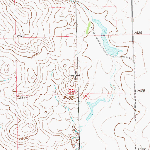 Topographic Map of Chalupnik Dam, ND