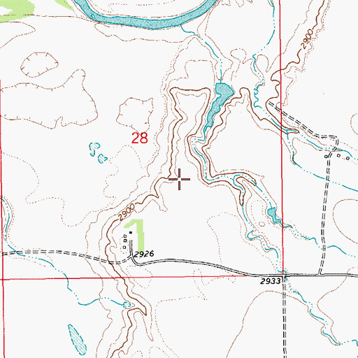 Topographic Map of Bagley Dam, ND