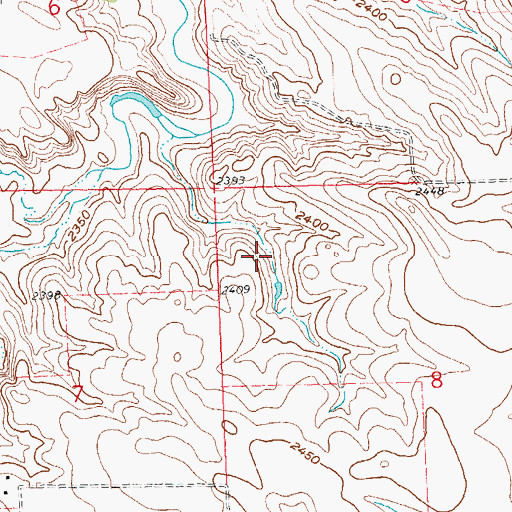 Topographic Map of Steiner Dam, ND