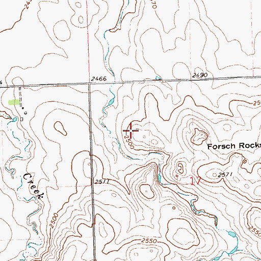 Topographic Map of Roemich Dam, ND
