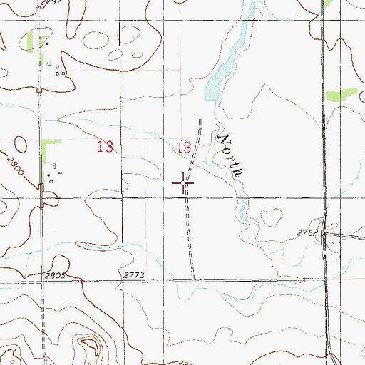 Topographic Map of Uekert Dam, ND