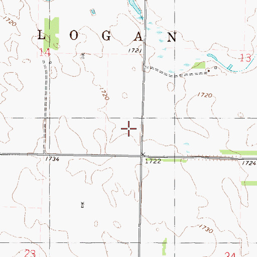 Topographic Map of McDonald Dam, ND