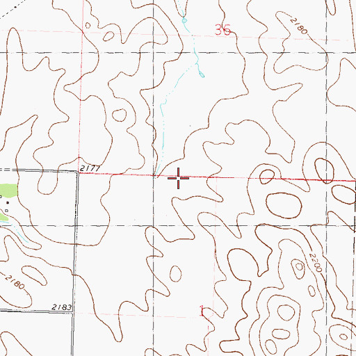 Topographic Map of Cat Coulee Dam, ND