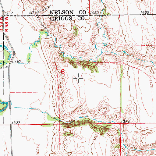 Topographic Map of Carlson-Tande Dam, ND