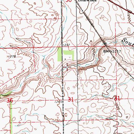 Topographic Map of Upper Turtle River Number 7 Dam, ND
